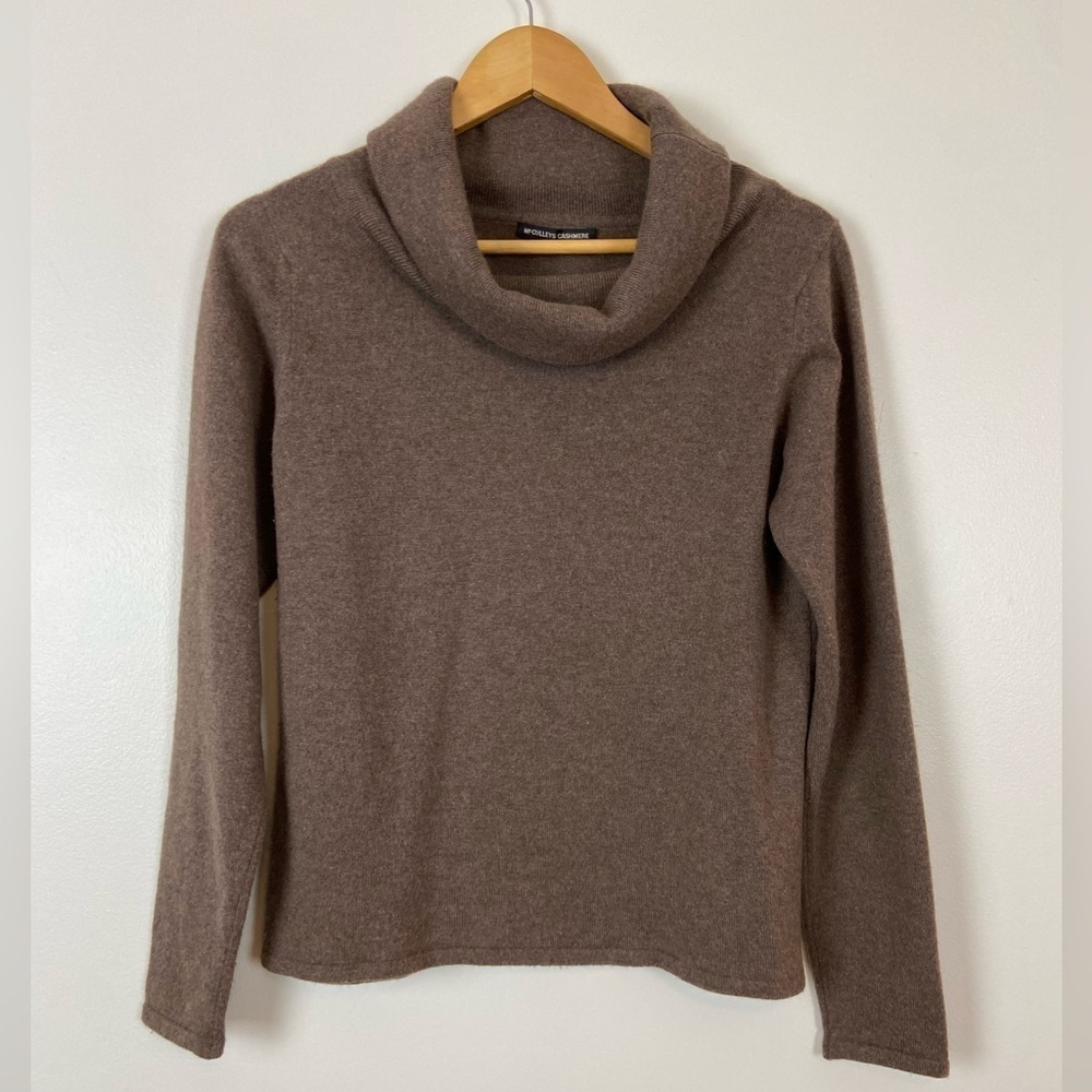 Classic Brown Cowl Neck Sweater